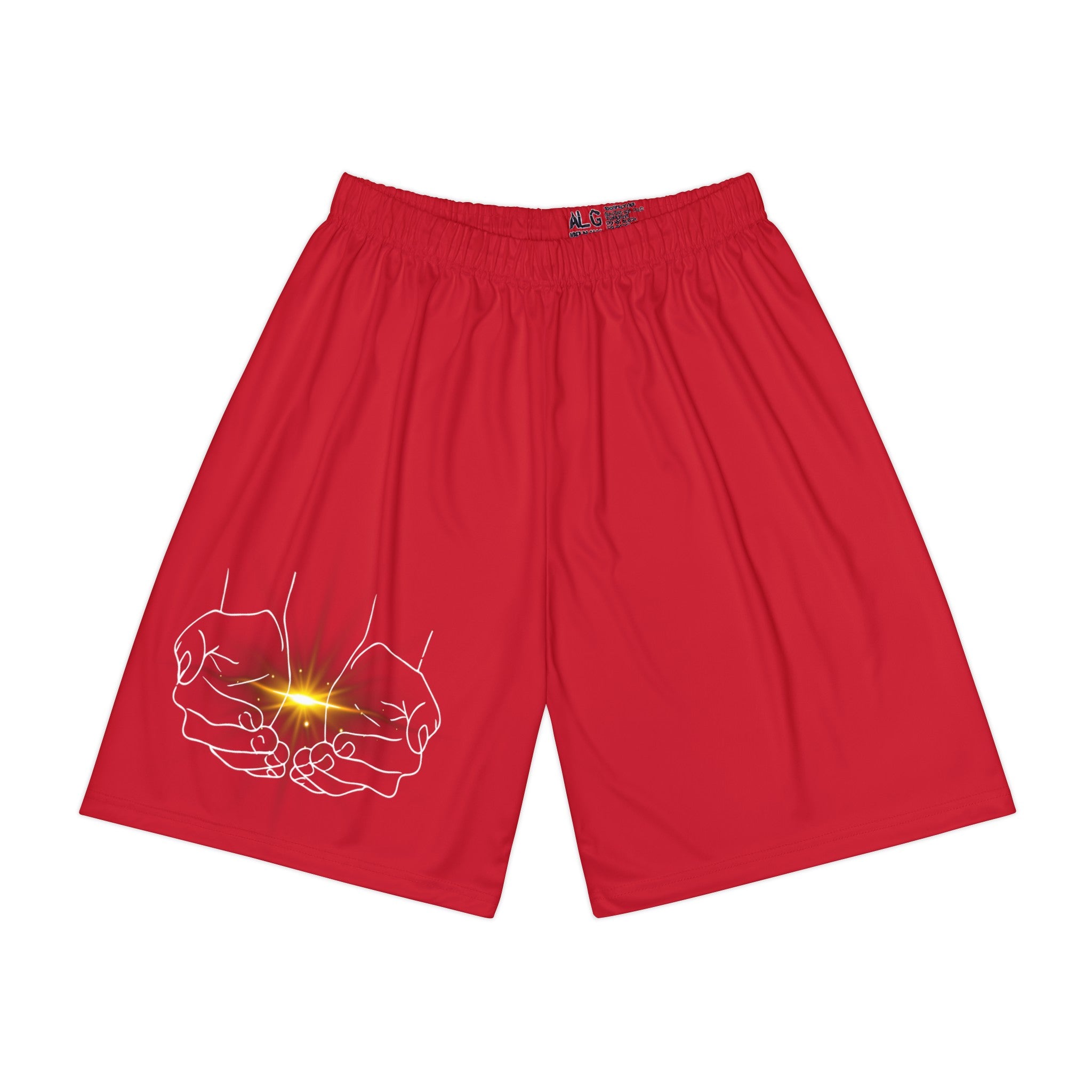 Dark Red GGH Shorts (AOP)