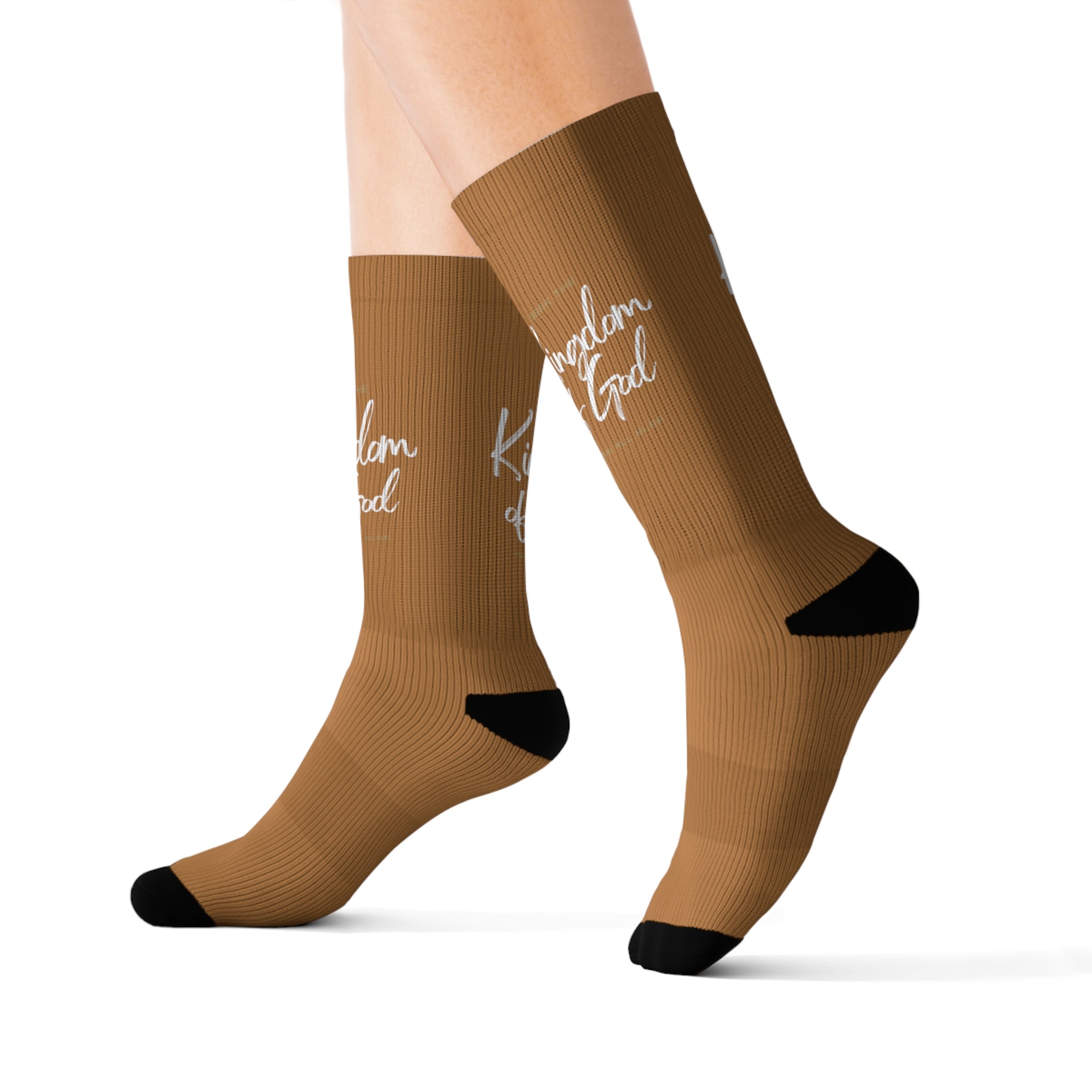 Light Brown KOG Sublimation Socks