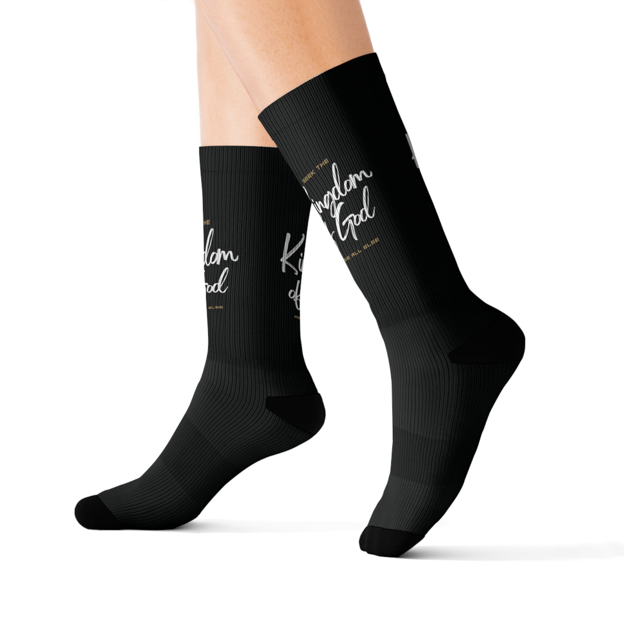 Black KOG Sublimation Socks