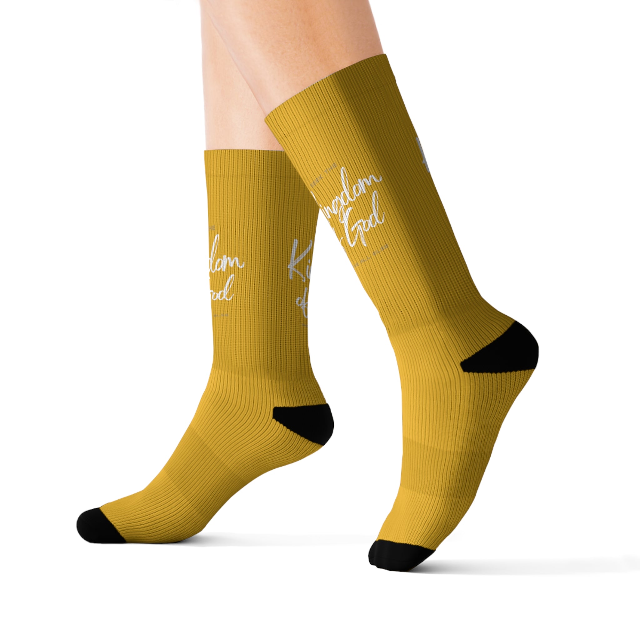 Yellow KOG Sublimation Socks